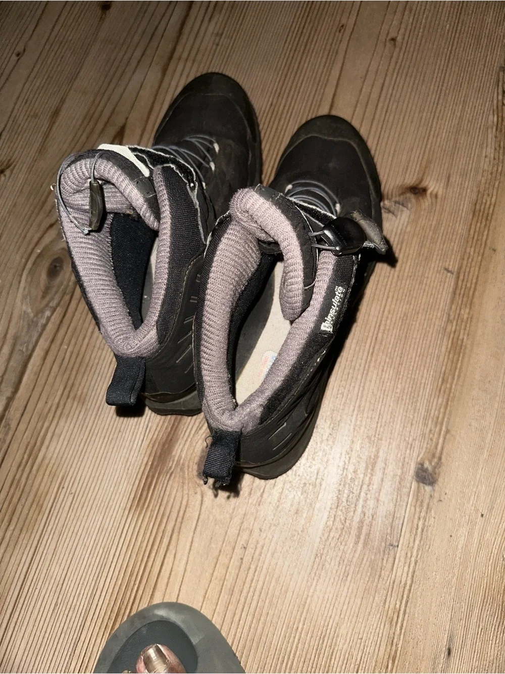 Salomon Black Boots with Gray Accents